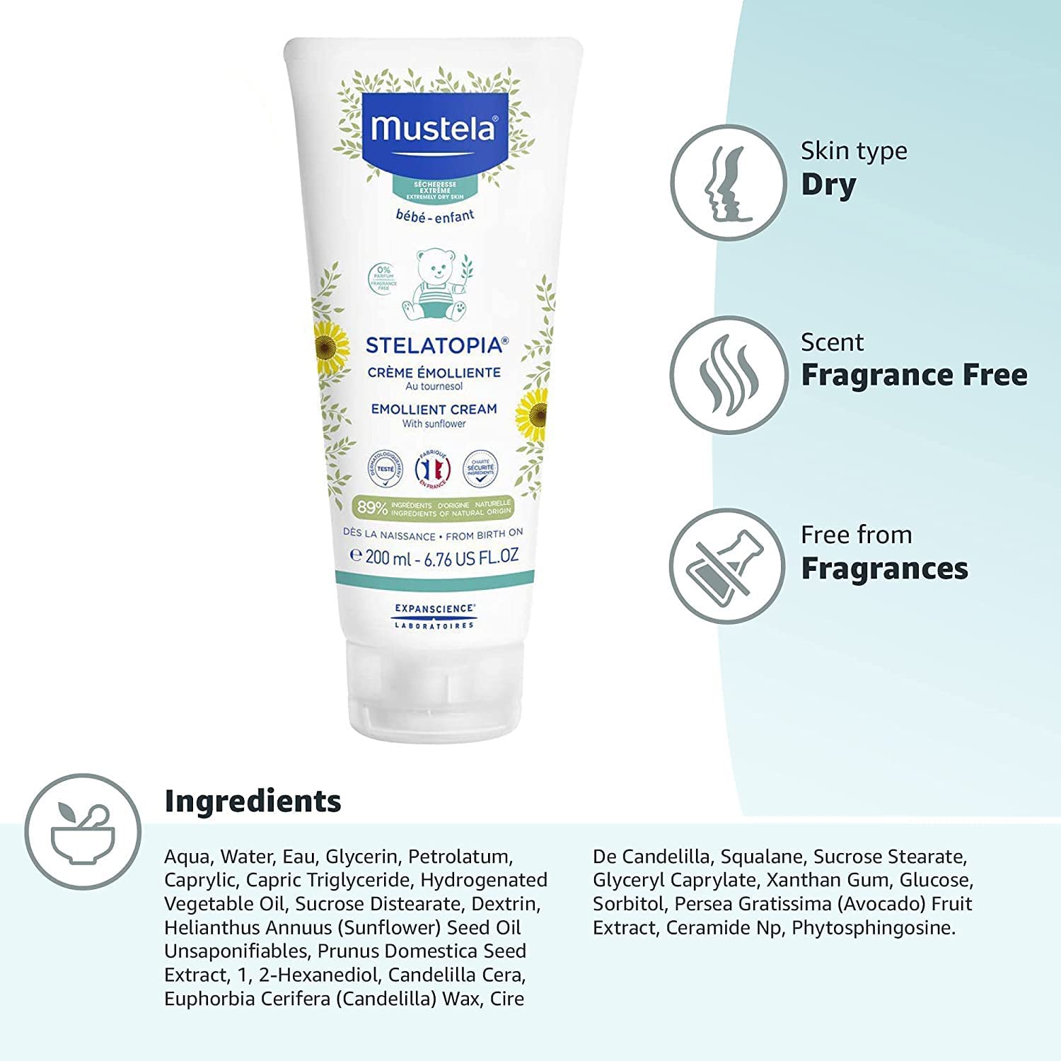 Mustela Stelatopia+Lipid-Rep Cream 150Ml