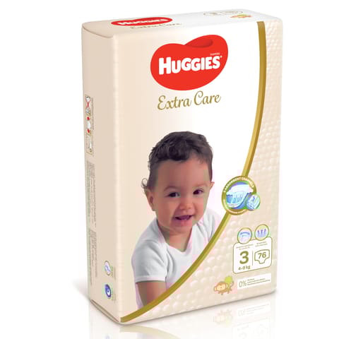 Huggies Extra Care, Size 3 76Pc