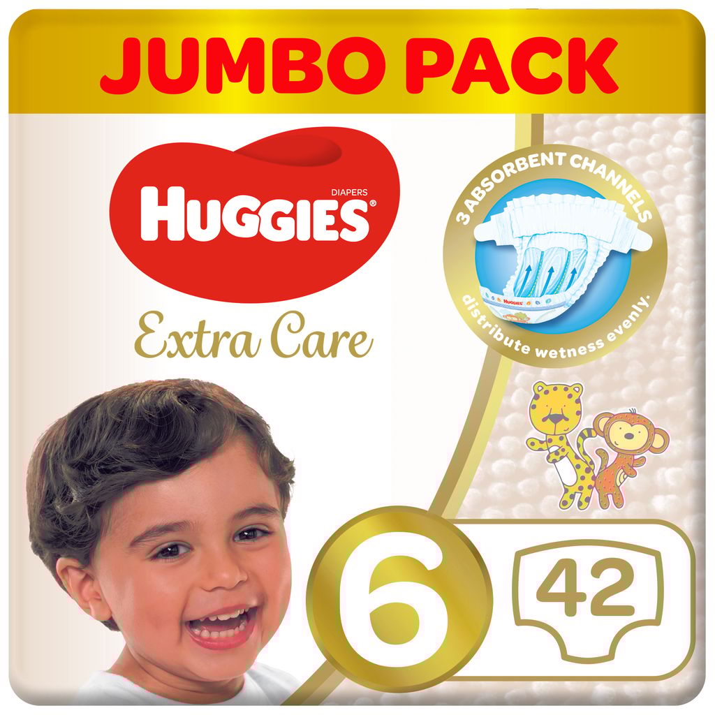 Huggies Extra Care, Size 6 42Pc