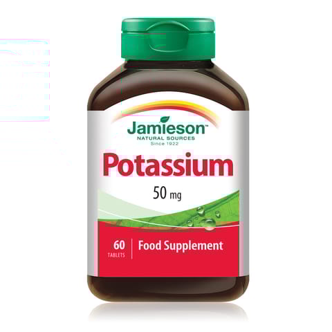 Jamieson Potassium 50 mg 60 Tablets