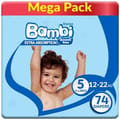 Bambi Baby Diapers Size 5 74Pc