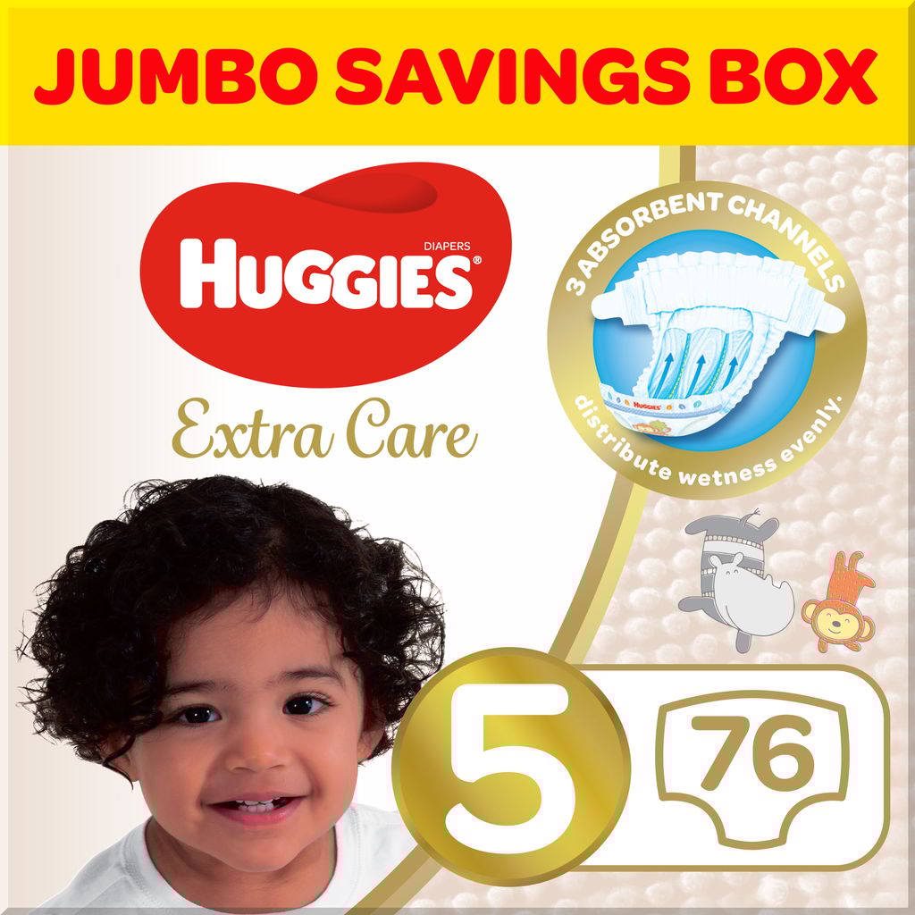 Huggies Extra Care, Size 5 76Pc