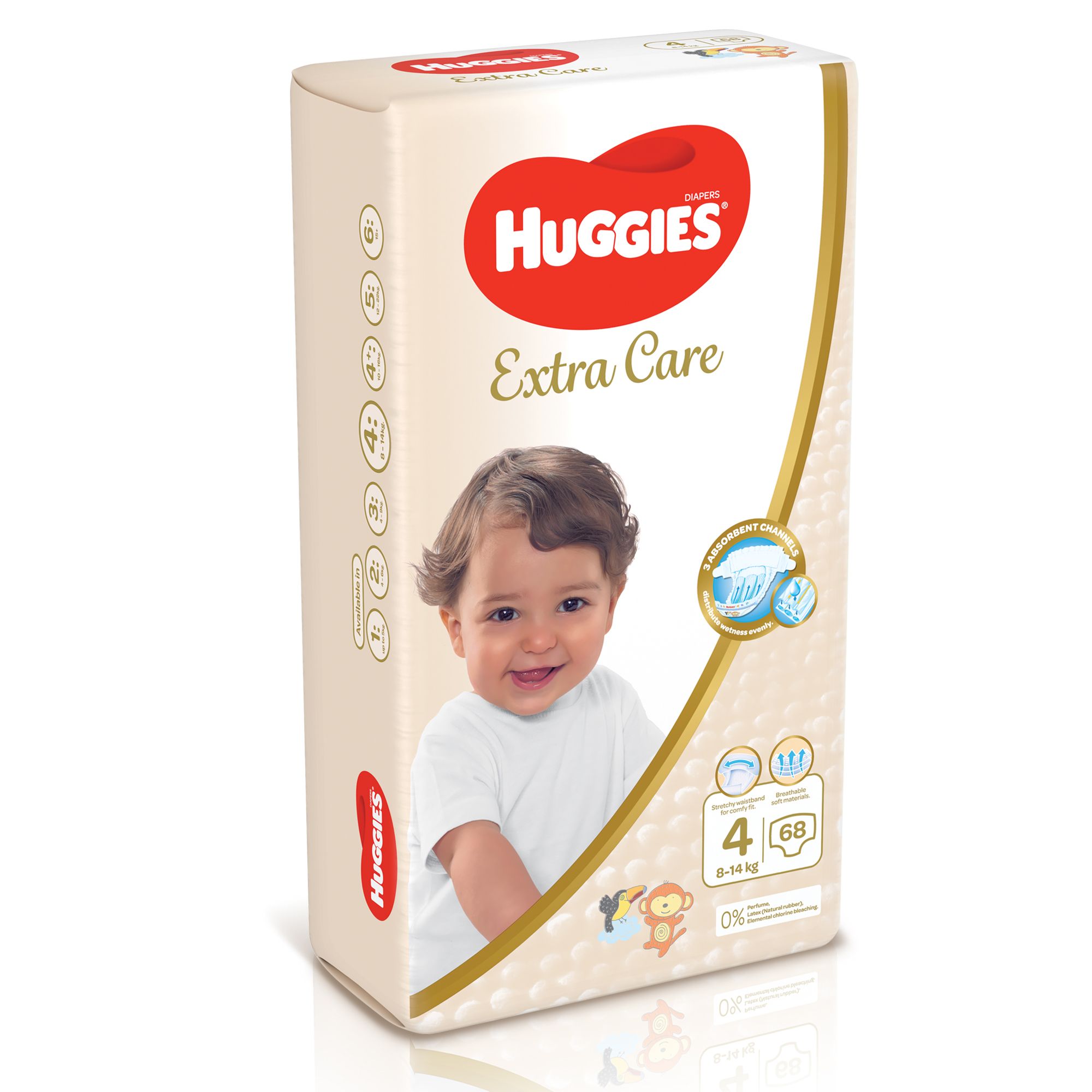 Huggies Extra Care, Size 4 68Pc