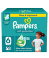 Pampers Rash Protection Taped Diapers, Size 6 (13+Kg) 58Pc