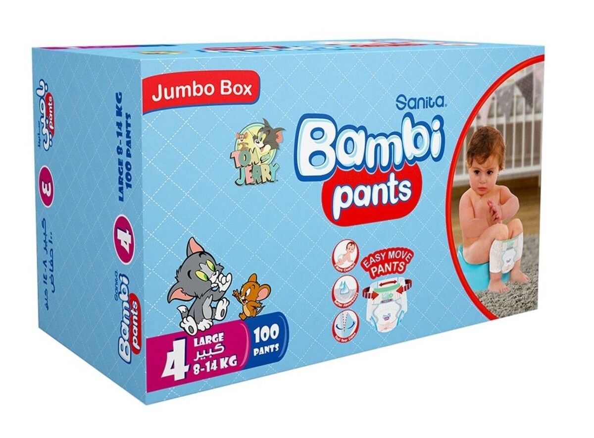 Bambi Pants Size 4 100Pc