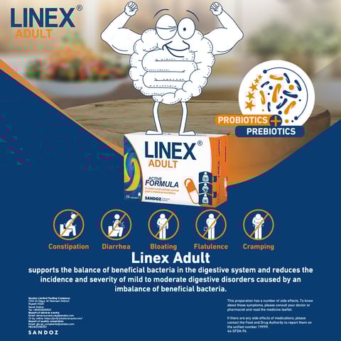 Linex Adult Probiotic 28 Hard Capsules